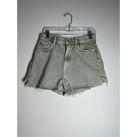 Pull & Bear High Rise Denim Shorts Size 6 - Picture 1 of 6